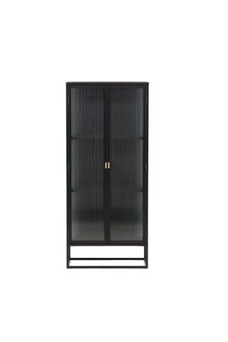 Venture Home Garis Vitrinskåp Svart 40 x 160 x 70 cm