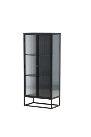 Venture Home Garis Vitrinskåp Svart 40 x 160 x 70 cm