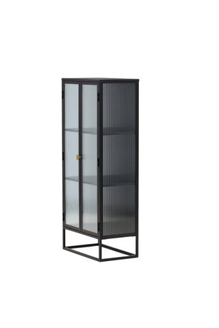 Venture Home Garis Vitrinskåp Svart 40 x 160 x 70 cm