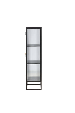 Venture Home Garis Vitrinskåp Svart 40 x 160 x 70 cm