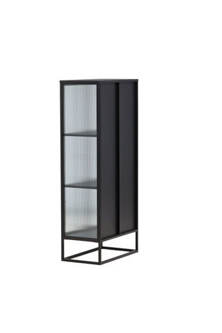 Venture Home Garis Vitrinskåp Svart 40 x 160 x 70 cm