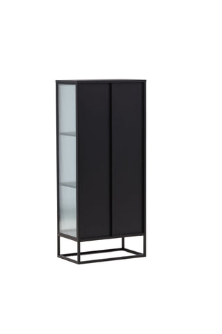 Venture Home Garis Vitrinskåp Svart 40 x 160 x 70 cm