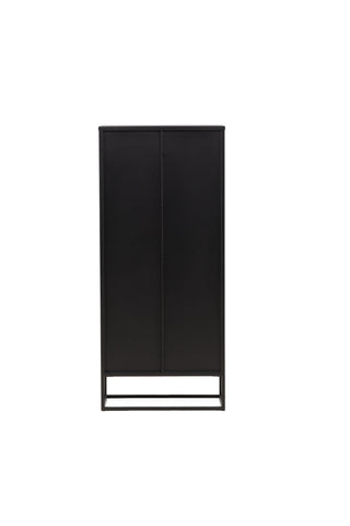 Venture Home Garis Vitrinskåp Svart 40 x 160 x 70 cm