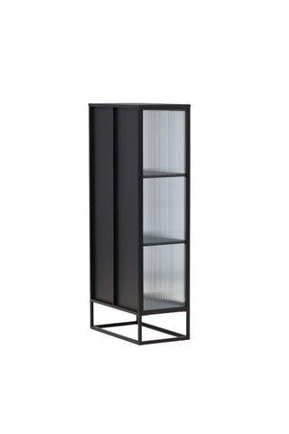 Venture Home Garis Vitrinskåp Svart 40 x 160 x 70 cm
