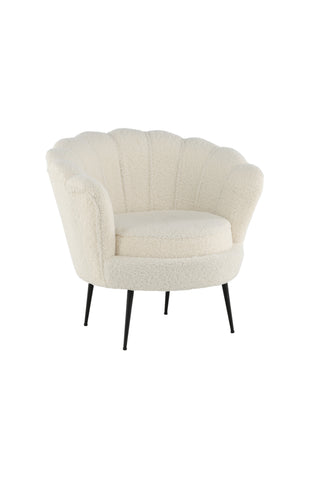 Calais Enkelsoffa - Svart / Vit Teddy