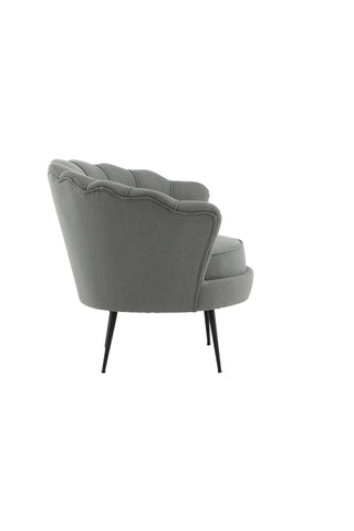 Calais Enkelsoffa - Svart / Grå tyg