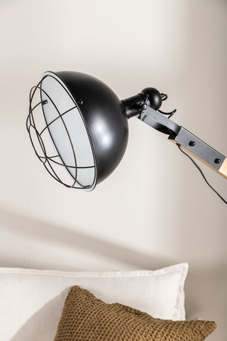 Kick -Golvlampa - Trä/Svart