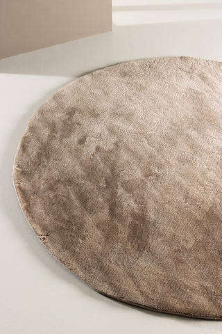 Venture Home Blanca Polyester - 200*200- -Rund-Beige
