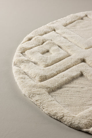 Dahlia Ull - 200*200- -Rund-Vit