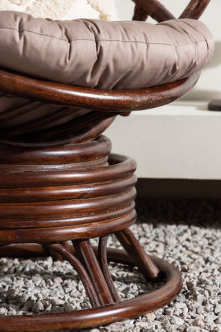 Venture Home Swing Loungestol Rotting - Mörk valnöt / Beige