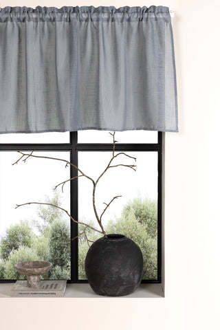 Venture Home Kaya Gardin Polyester/fake linne - Grå - 55*250 - Pelmet