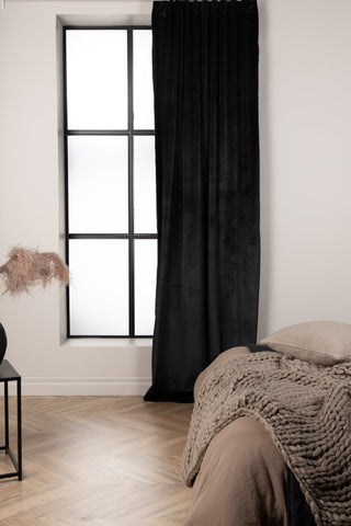Venture Home Mary Gardin Polyester/sammet - Svart / - 250*135