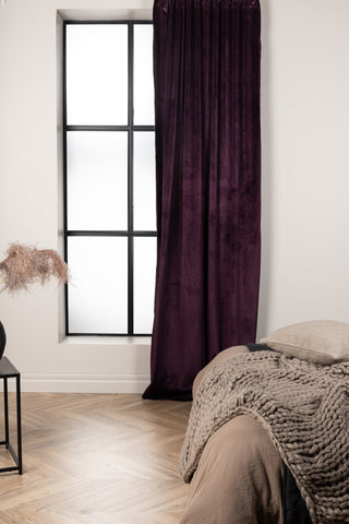Venture Home Mary Gardin Polyester/sammet - Plommon / - 250*135