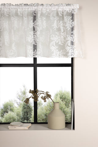 Venture Home Daisy Gardin Polyester/spets - Vit - 55*250 - Pelmet