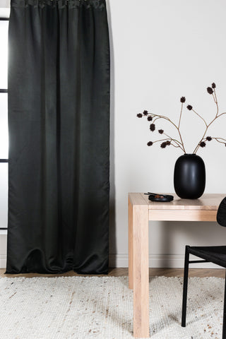 Venture Home Evelyn Gardin Polyester mörkläggning - Svart - 135*240 - Multitejp