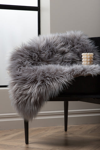 Venture Home Katy Sheepskin Polyester/fake mocka/Akryl - Grå / - 60*90