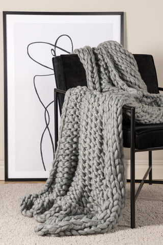 Venture Home Kate Throw Polyester - Ljusgrå / - 130*170