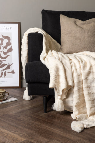 Venture Home Katlyn Throw Acrylic - Vit / - 130*170