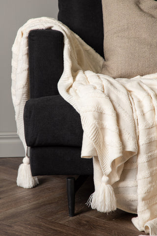 Venture Home Katlyn Throw Acrylic - Vit / - 130*170