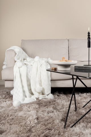 Venture Home Anny Throw Akryl - Vit / - 170*130