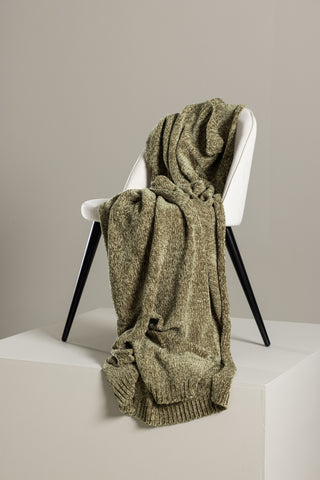 Venture Home Ally Throw Polyester/blank chenille - Grön / - 170*130