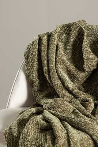 Venture Home Ally Throw Polyester/blank chenille - Grön / - 170*130