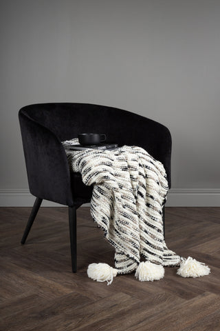 Venture Home Unny Throw Akryl - Vit / Grå - 170*130