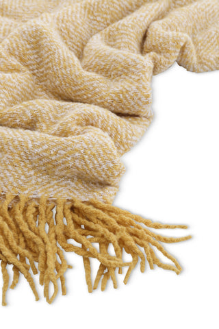 Venture Home Toby Throw Polyester - Gul/vit / - 170*130