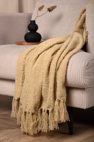Venture Home Stanly Throw Polyester - Sand - 170*130