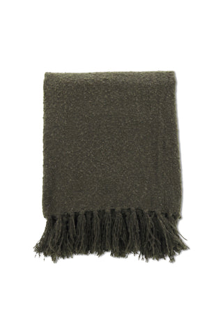 Venture Home Stanly Throw poly/band/tofsar - Grön / - 170*130