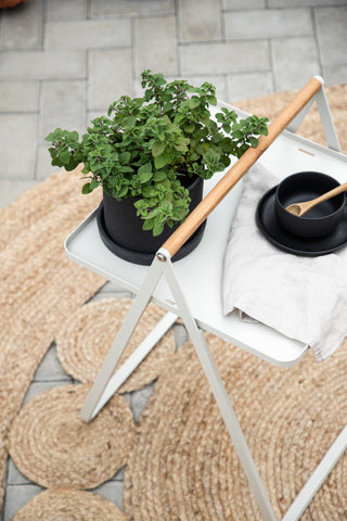 Venture Home Elis 100% jute - 200*200- -Rund-Naturlig mörk