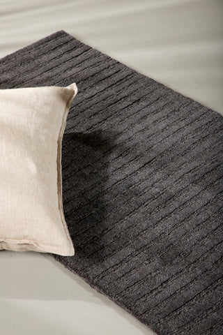 Venture Home Milton Ull/polyester/bomull - 200*70- -Rektangulär-Mörkgrå