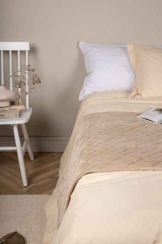 Venture Home Jilly Överkast Polyester/sammet/mikrofiber - Beige / - 150*80