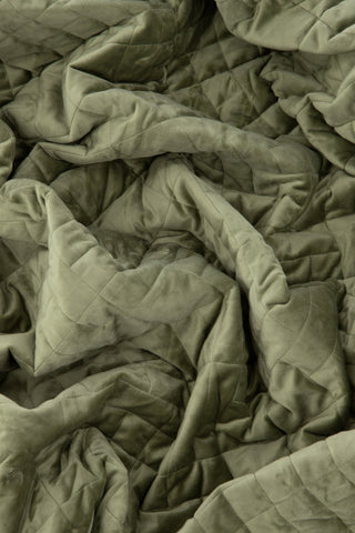 Venture Home Jilly Överkast Polyester/sammet/mikrofiber - Grön / - 150*80