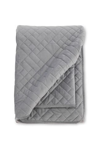 Venture Home Jilly Överkast Polyester/sammet/mikrofiber - Ljusgrå / - 150*80