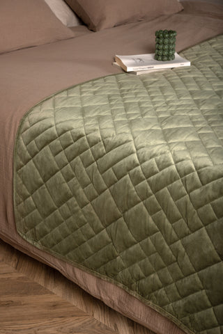 Venture Home Jilly Överkast Polyester/sammet/mikrofiber - Grön / - 180*80