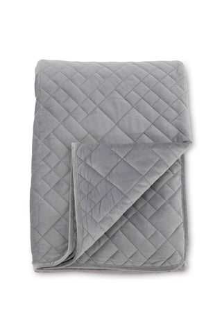 Venture Home Jilly Överkast Polyester/sammet/mikrofiber - Ljusgrå / - 180*80