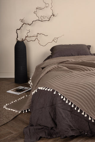 Venture Home Lias Överkast Microfiber - Brun - 260*260