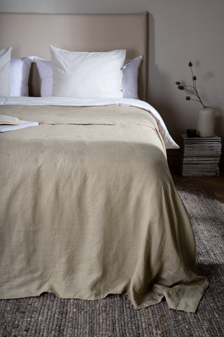 Venture Home Milo Överkast Linne - Beige / - 250*150