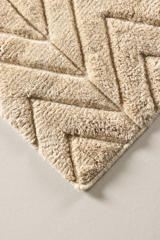 Zoe Wool - 300*400- -Rektangulär-Beige