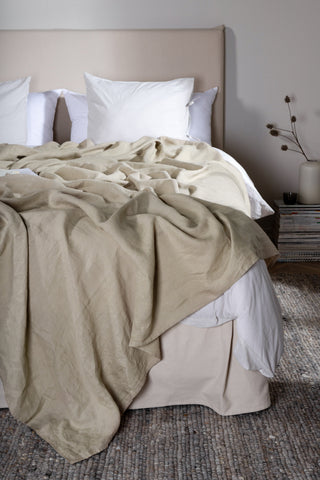 Venture Home Milo Överkast Linne - Beige / - 260*180