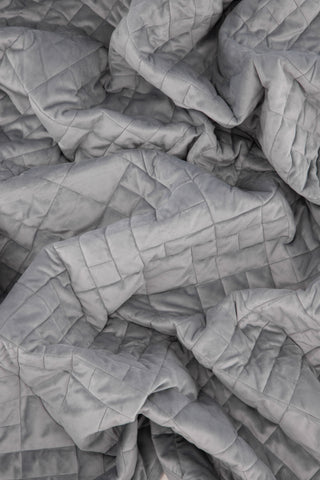 Venture Home Jilly Överkast Polyester/sammet/mikrofiber - Ljusgrå / - 260*80