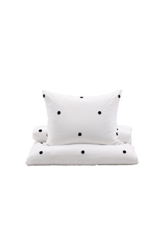 Venture Home Loke Bedset Microfiber/tuftad emd - Vit / 200x150+50x60cm