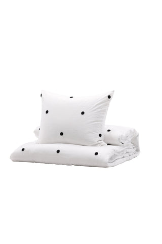 Venture Home Loke Bedset Microfiber/tuftad emd - Vit / 200x150+50x60cm