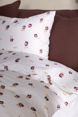 Venture Home Oline Bedset - Vit/Lila 200x150+50x60cm