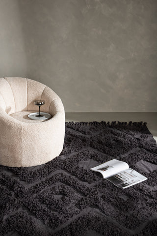Venture Home Hilma Bomull - 300*200- -Rektangulär-Mörkgrå