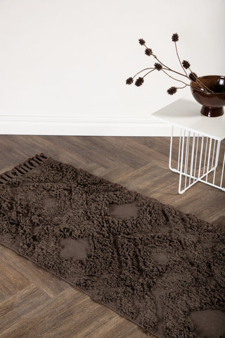 Venture Home Hilma Bomull - 200*70- -Rektangulär-Brun