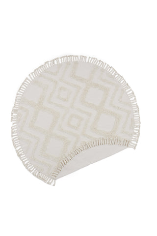 Venture Home Hilma Cotton - 200*200- -Rund-Mörkgrå
