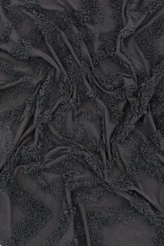 Venture Home Hilma Cotton - 200*200- -Rund-Mörkgrå