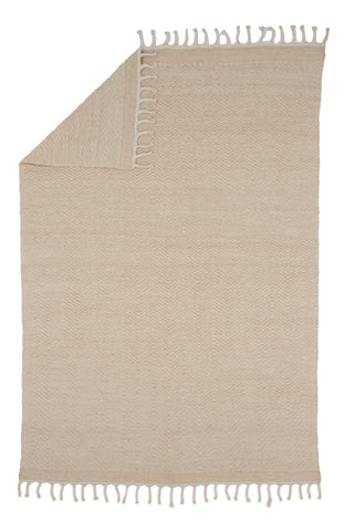 Venture Home Loke Ull/bomullsblandning - 300*200- -Rektangulär-Vit/Beige